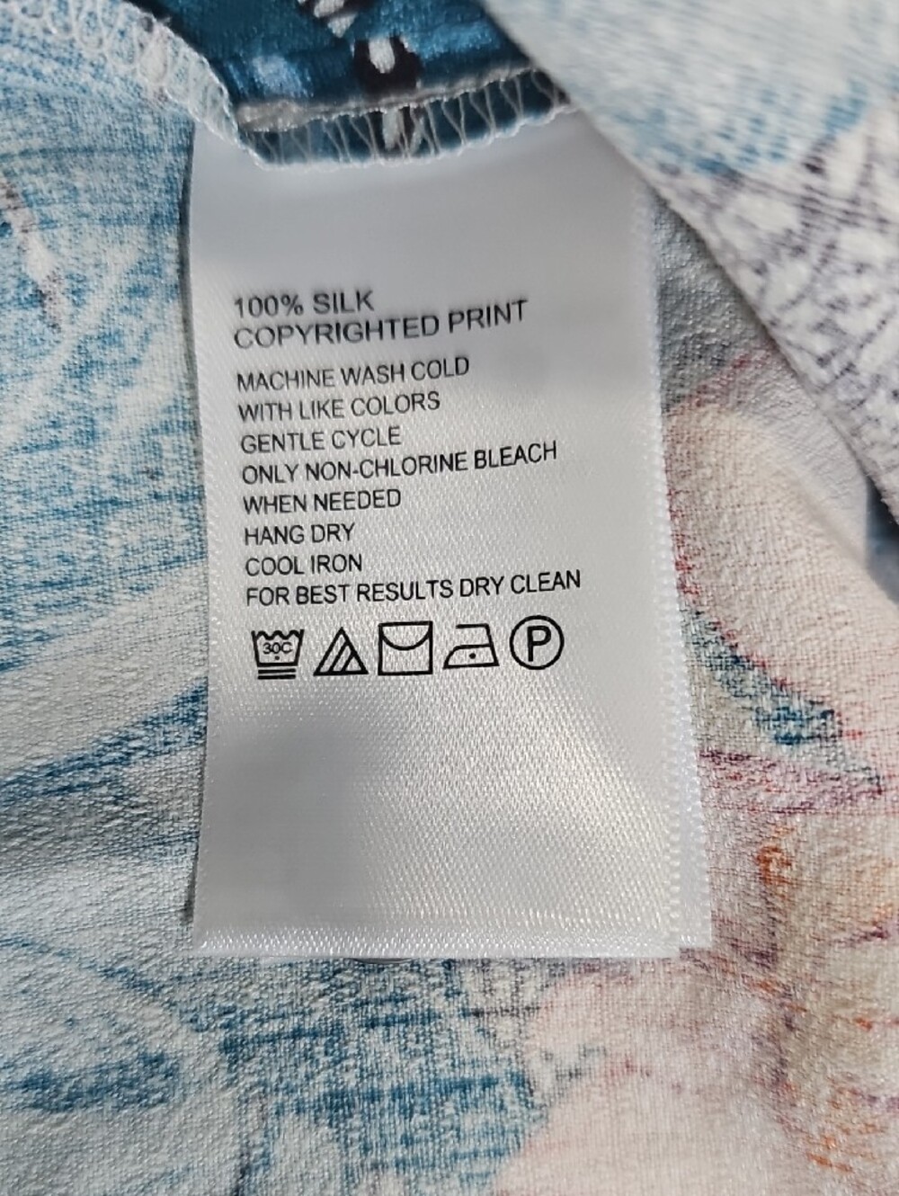 TOMMY BAHAMA 3XL NWTMen's Floral Button-Up Shirt - Teal Multi - Picture 7 of 8